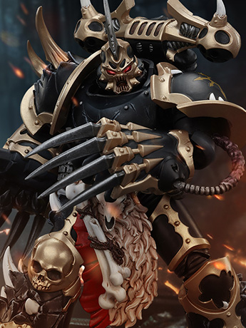 Warhammer 40K Chaos Space Marines Black Legion Chosen with Lightning Claws 1/18 Scale Action Figure Gallery Image 2