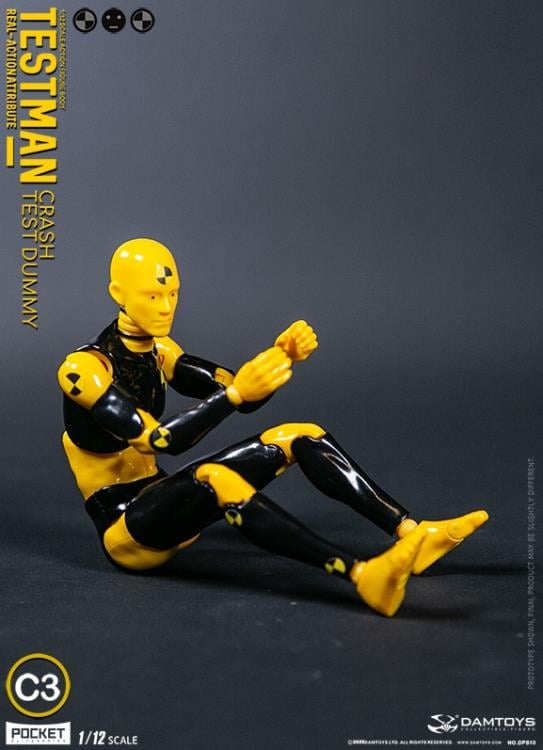 Testman Pocket Elite Real-ActionAttribute Crash Test Dummy C3 1/12 Scale Action Figure Gallery Image 4