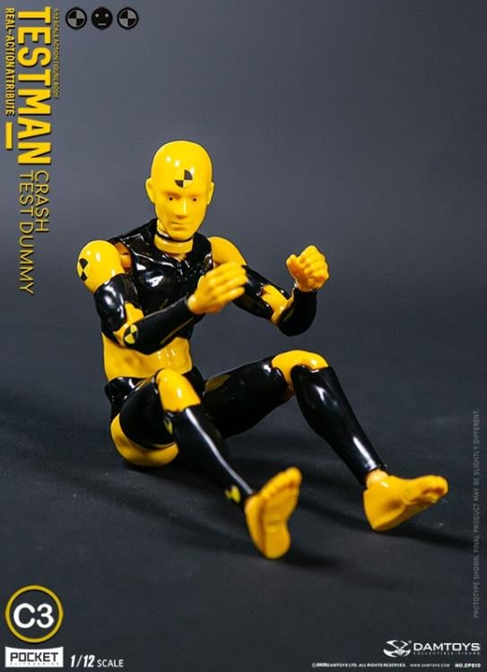 Testman Pocket Elite Real-ActionAttribute Crash Test Dummy C3 1/12 Scale Action Figure Gallery Image 5