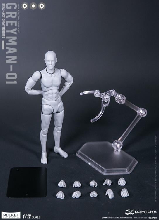 Pocket Elite Real-ActionAttribute Greyman-01 1/12 Scale Action Figure Gallery Image 10