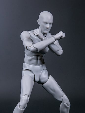 Pocket Elite Real-ActionAttribute Greyman-01 1/12 Scale Action Figure Gallery Image 2