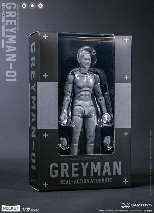 Pocket Elite Real-ActionAttribute Greyman-01 1/12 Scale Action Figure Gallery Image 11
