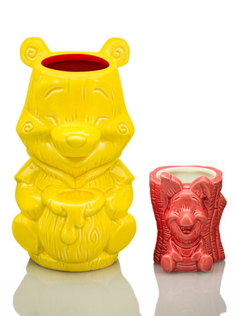 Disney Sidekicks Winnie-the-Pooh & Piglet Geeki Tikis Mug Set Gallery Image 2