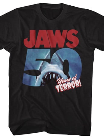 Jaws 50th Anniversary 50 Years of Terror T-Shirt Gallery Image 2