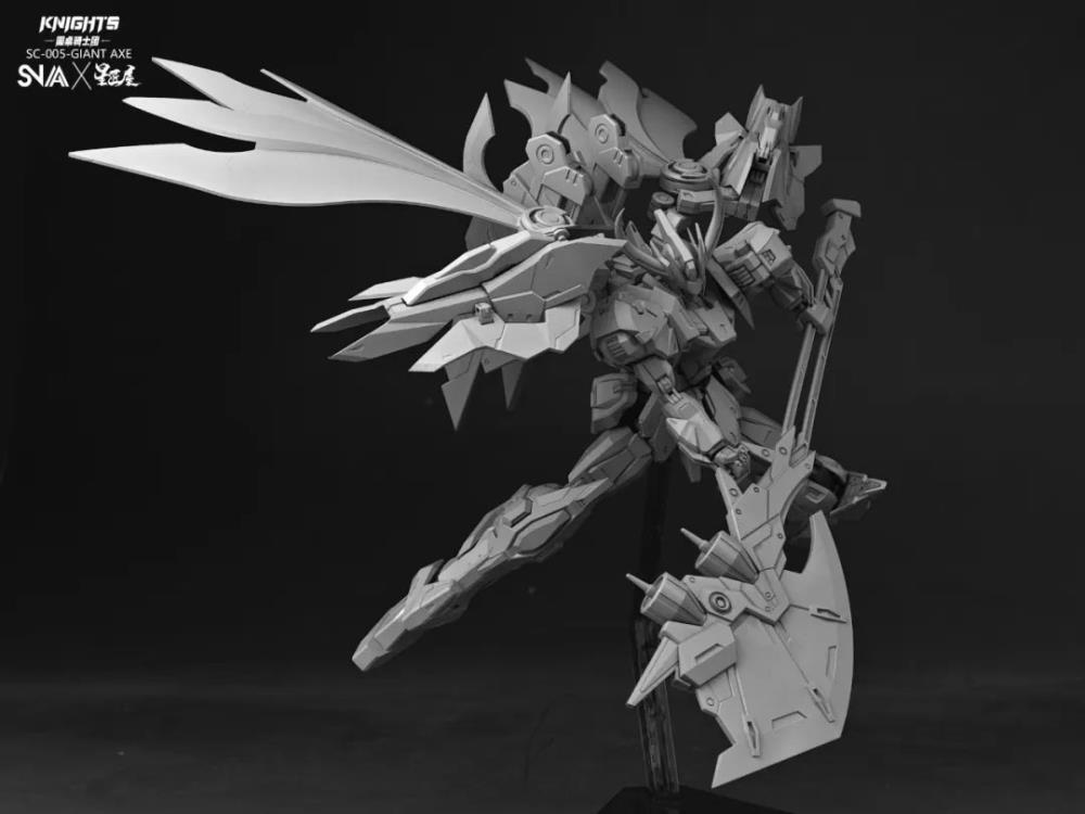 The Round Table Knights SC-005 Giant Axe Lancelot 1/144 Scale Model Kit Gallery Image 9