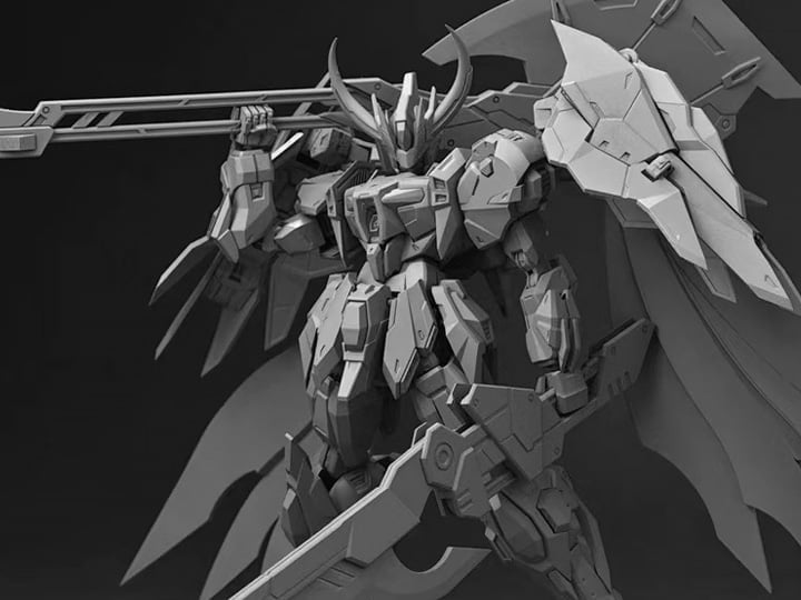 The Round Table Knights SC-005 Giant Axe Lancelot 1/144 Scale Model Kit Gallery Image 1
