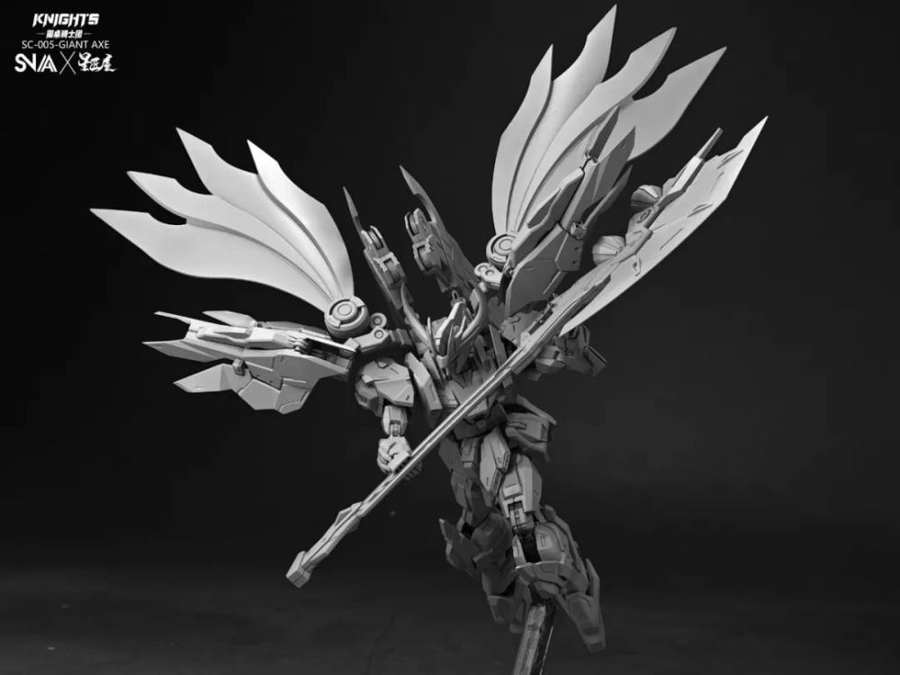 The Round Table Knights SC-005 Giant Axe Lancelot 1/144 Scale Model Kit Gallery Image 7