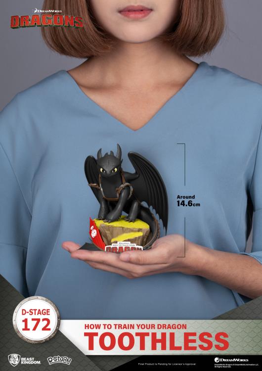 How to Train Your Dragon D-Stage DS-172 Toothless Statue