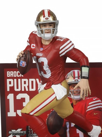 NFL SportsPicks Brock Purdy (San Francisco 49ers) 7" Posed Figure Gallery Image 2