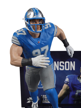 NFL SportsPicks Aiden Hutchinson (Detroit Lions) 7" Posed Figure Gallery Image 2