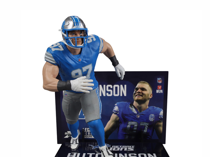 NFL SportsPicks Aiden Hutchinson (Detroit Lions) 7" Posed Figure Gallery Image 1