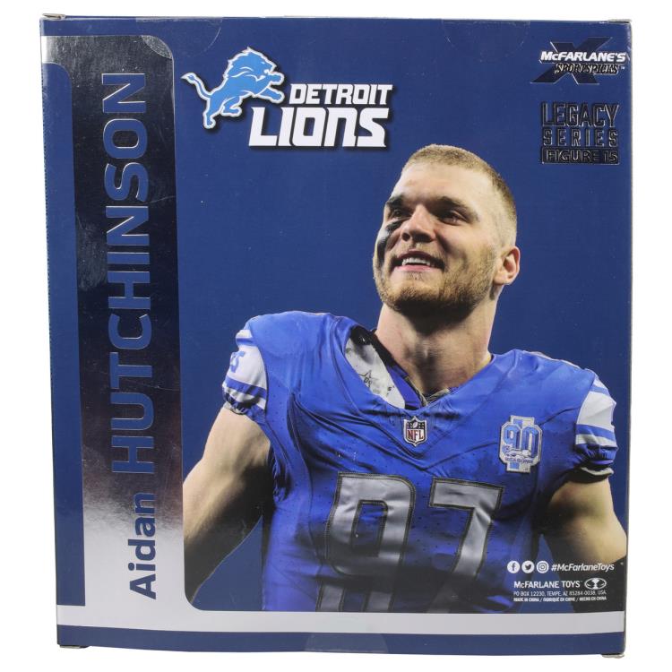 NFL SportsPicks Aiden Hutchinson (Detroit Lions) 7" Posed Figure Gallery Image 9