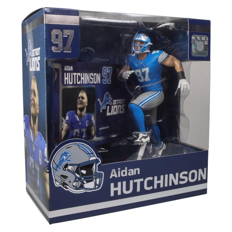 NFL SportsPicks Aiden Hutchinson (Detroit Lions) 7" Posed Figure Gallery Image 8