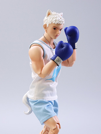 Puppy Guy 01 White Samoyed 1/6 Scale Action Figure Gallery Image 2