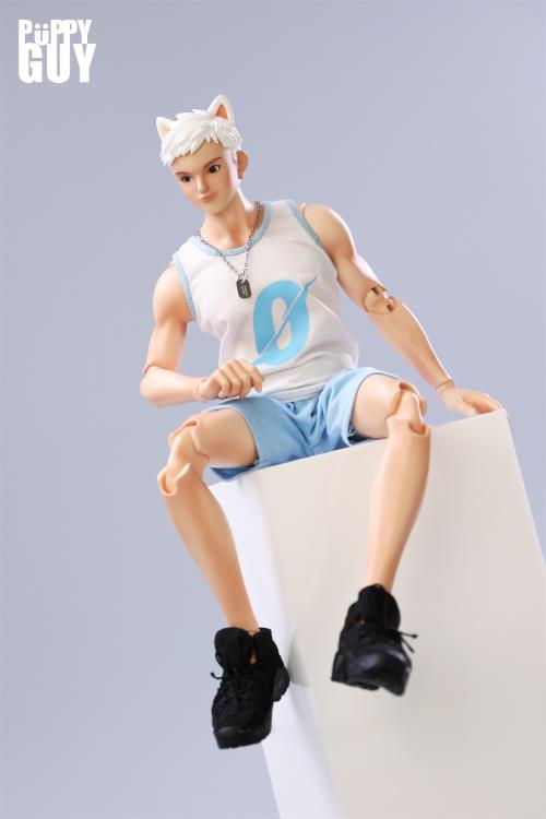 Puppy Guy 01 White Samoyed 1/6 Scale Action Figure Gallery Image 7