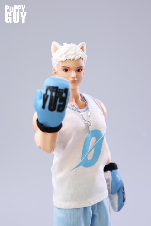 Puppy Guy 01 White Samoyed 1/6 Scale Action Figure Gallery Image 9