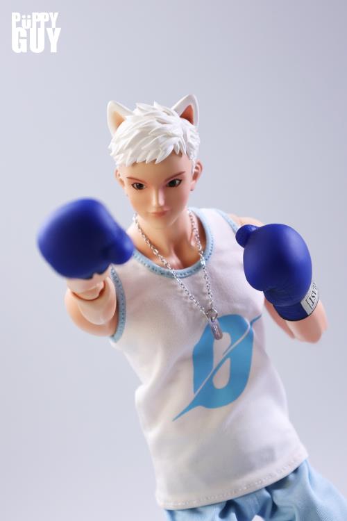 Puppy Guy 01 White Samoyed 1/6 Scale Action Figure Gallery Image 10