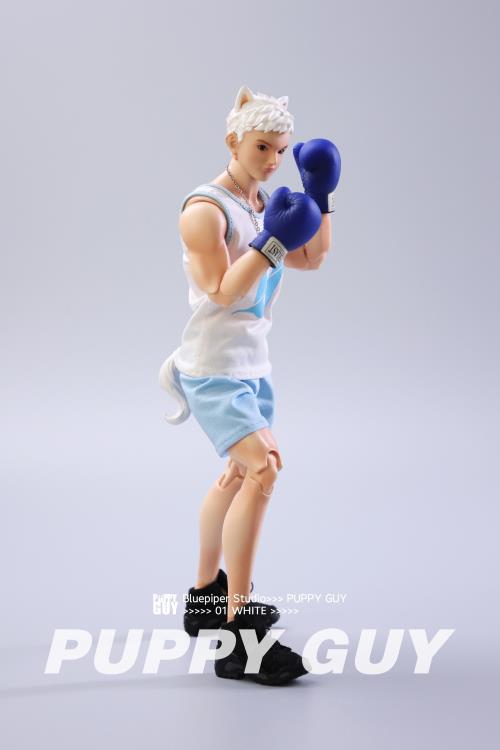 Puppy Guy 01 White Samoyed 1/6 Scale Action Figure Gallery Image 4