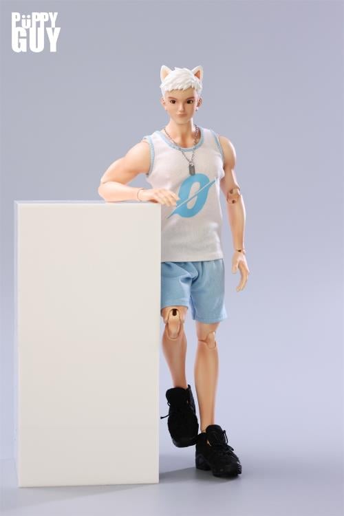 Puppy Guy 01 White Samoyed 1/6 Scale Action Figure Gallery Image 3