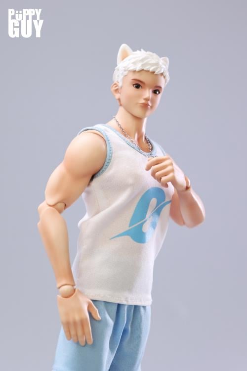 Puppy Guy 01 White Samoyed 1/6 Scale Action Figure Gallery Image 8