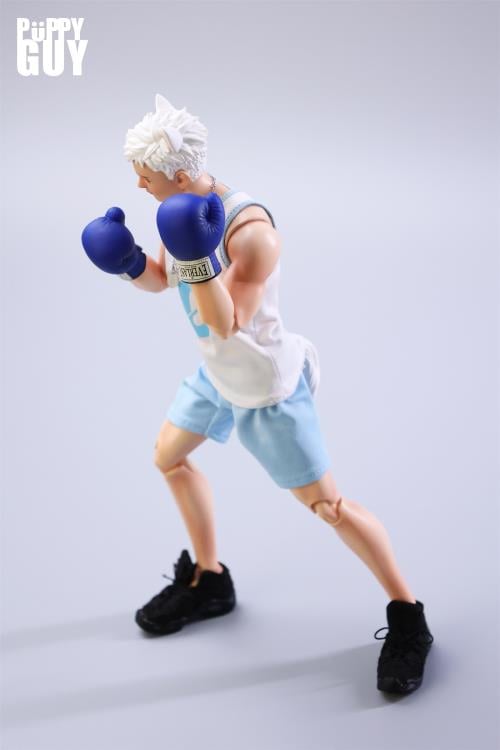 Puppy Guy 01 White Samoyed 1/6 Scale Action Figure Gallery Image 5