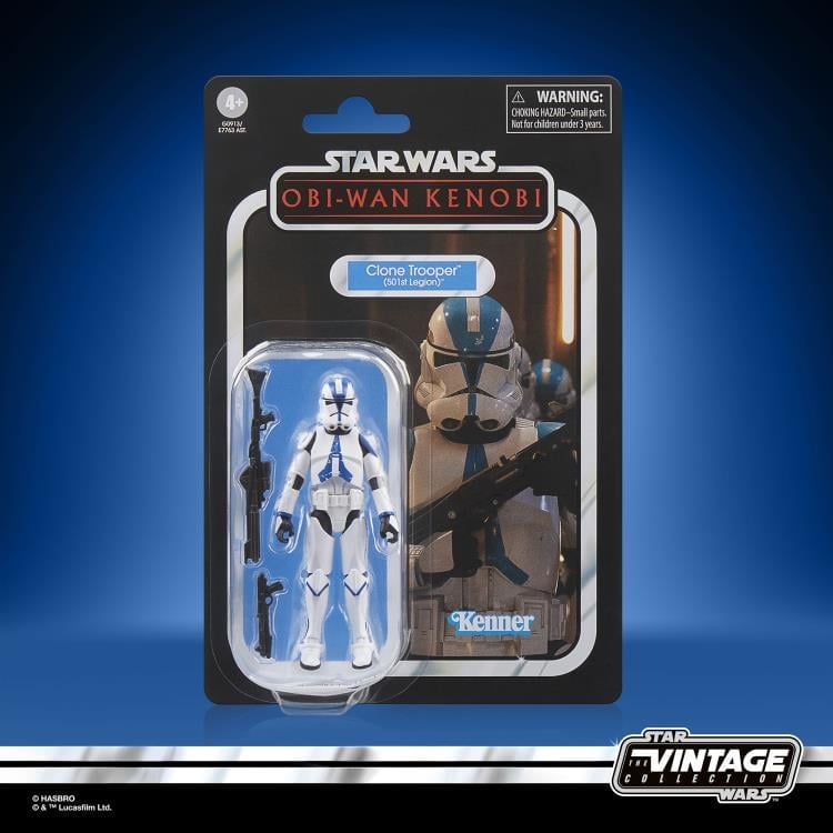 Star Wars: The Vintage Collection 501st Legion Clone Trooper (Obi-Wan Kenobi) Action Figure Gallery Image 9