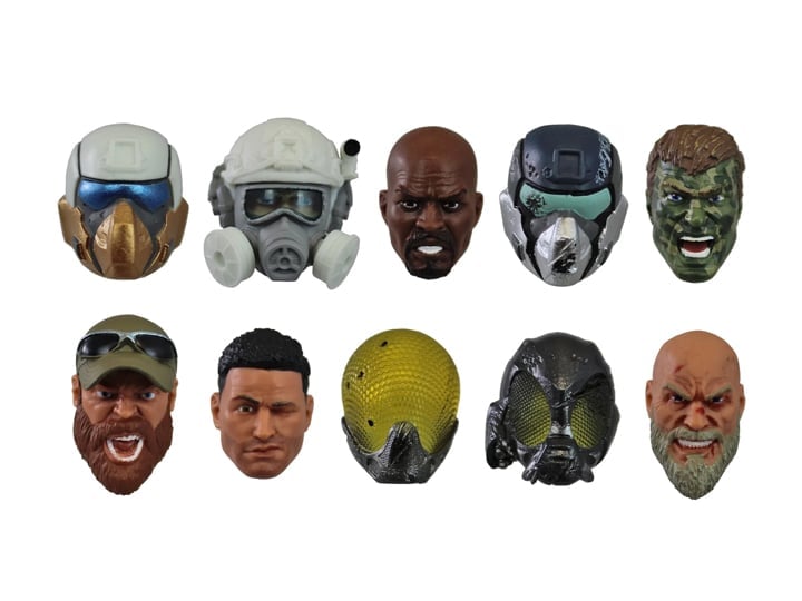 Action Force Head Pack (Alpha) 1/12 Scale Accessory Set Gallery Image 1