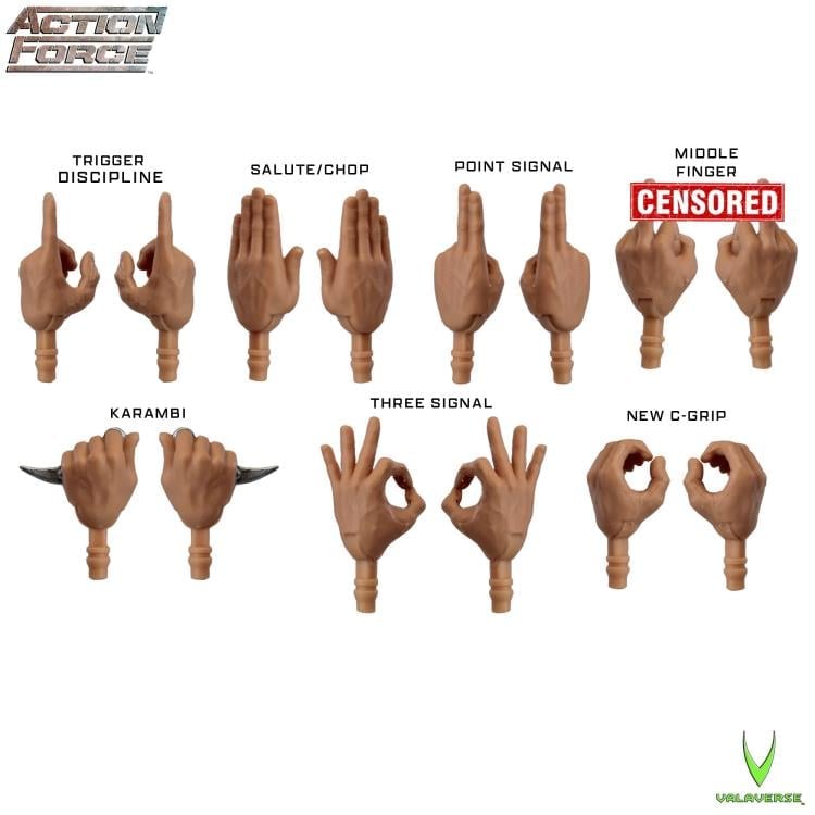 Action Force Hand Pack (Alpha) 1/12 Scale Accessory Set Gallery Image 3