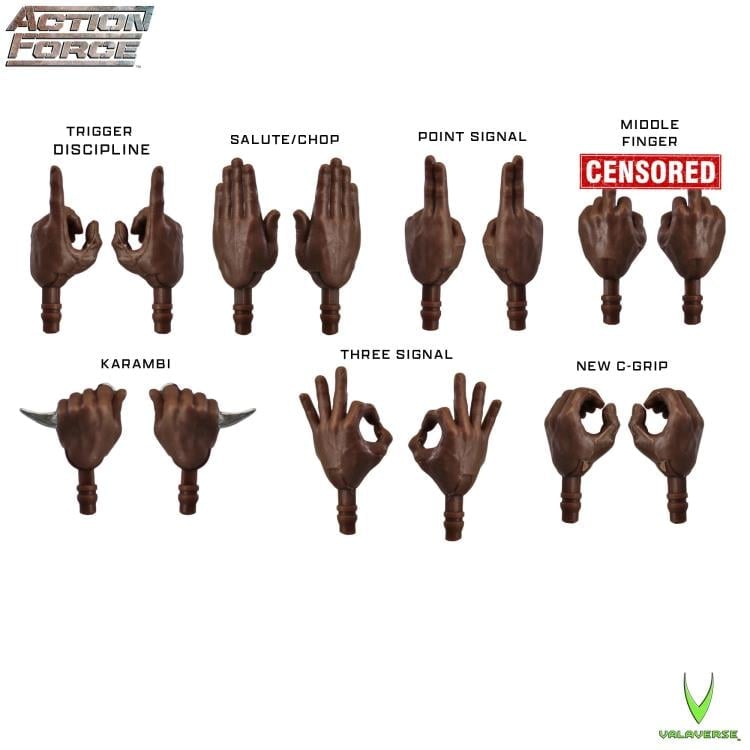 Action Force Hand Pack (Bravo) 1/12 Scale Accessory Set Gallery Image 3