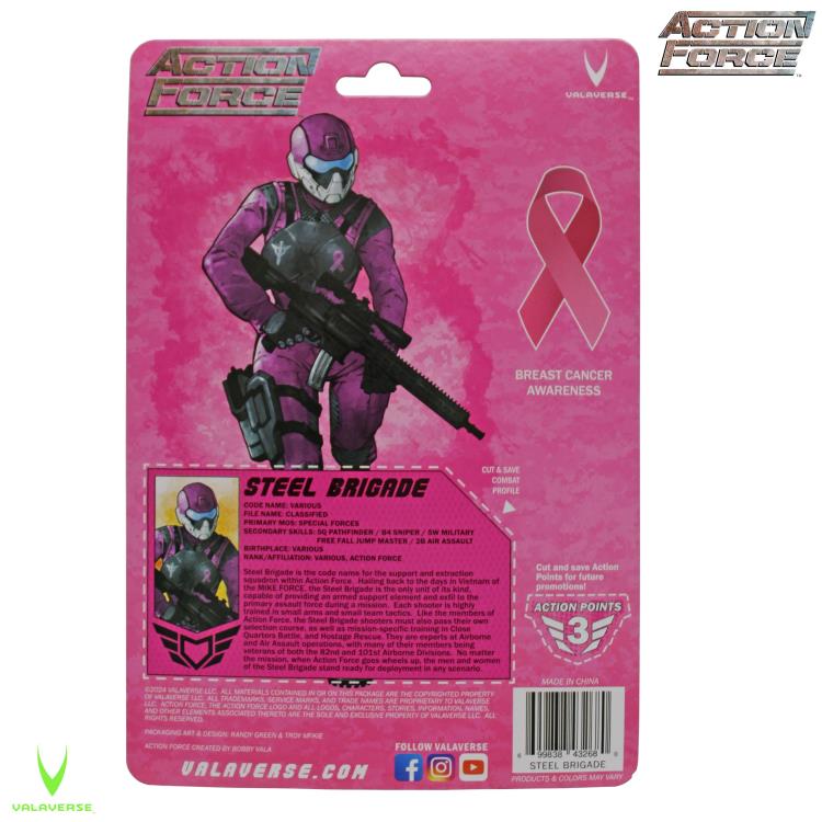 Action Force Female Steel Brigade Soldier (Breast Cancer Awareness Ver.) 1/12 Scale Action Figure Gallery Image 6