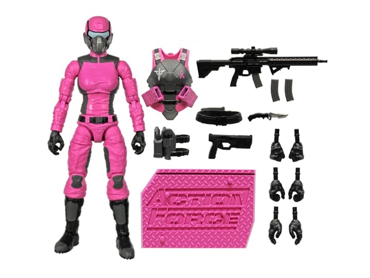 Action Force Female Steel Brigade Soldier (Breast Cancer Awareness Ver.) 1/12 Scale Action Figure Gallery Image 1