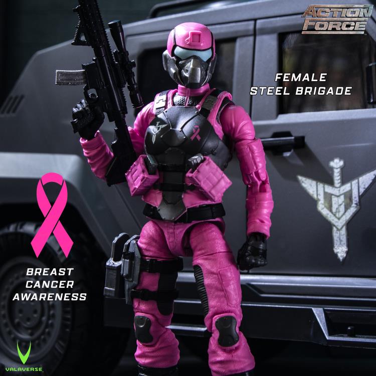 Action Force Female Steel Brigade Soldier (Breast Cancer Awareness Ver.) 1/12 Scale Action Figure Gallery Image 3