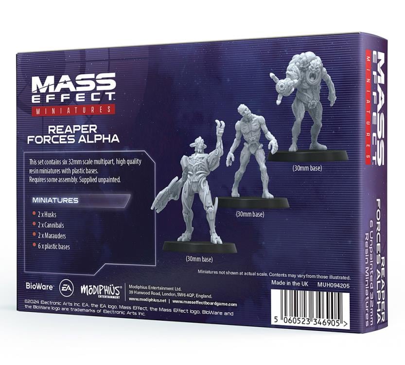 Mass Effect: The Board Game Reaper Forces Alpha Resin Miniatures Set Gallery Image 4