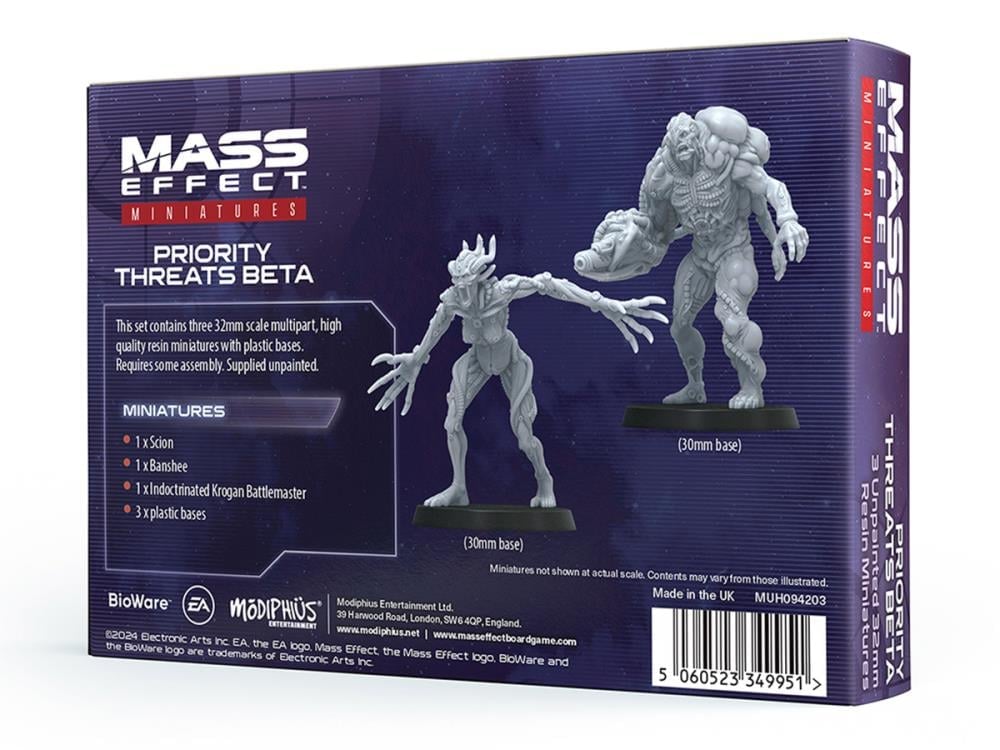 Mass Effect: The Board Game Priority Threats Beta Resin Miniatures Set Gallery Image 6