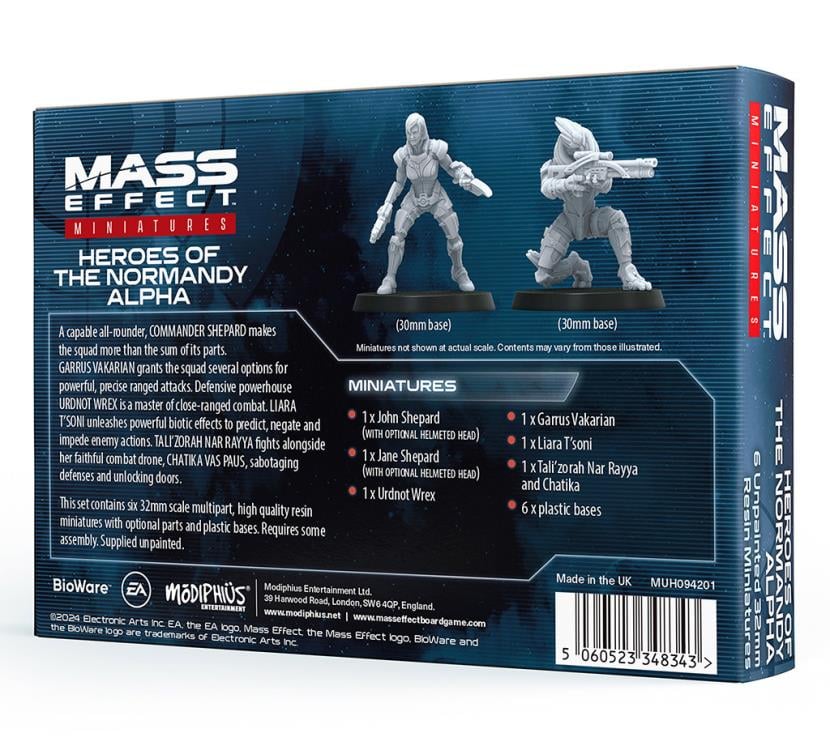 Mass Effect: The Board Game Heroes of the Normandy Alpha Resin Miniatures Set Gallery Image 5