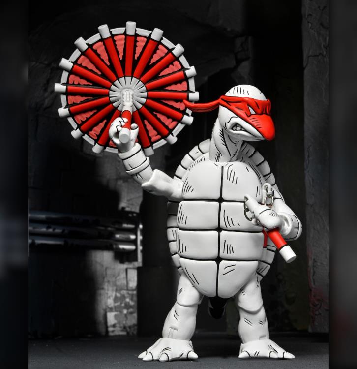 Teenage Mutant Ninja Turtles The First Sketch Turtles (Black & White) Action Figure Two-Pack Gallery Image 11