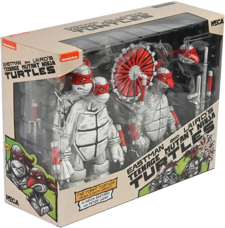 Teenage Mutant Ninja Turtles The First Sketch Turtles (Black & White) Action Figure Two-Pack Gallery Image 18