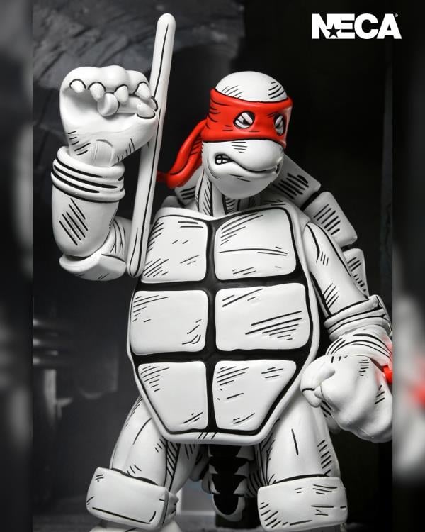 Teenage Mutant Ninja Turtles The First Sketch Turtles (Black & White) Action Figure Two-Pack Gallery Image 9