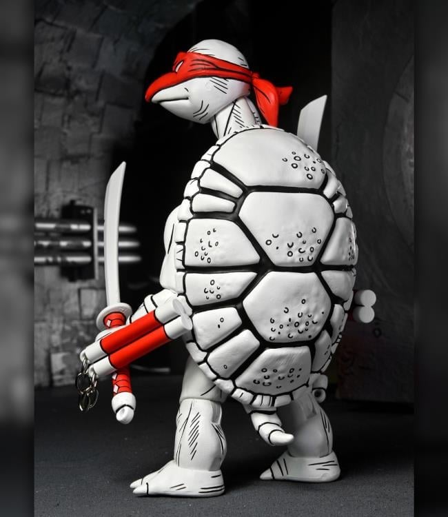 Teenage Mutant Ninja Turtles The First Sketch Turtles (Black & White) Action Figure Two-Pack Gallery Image 15
