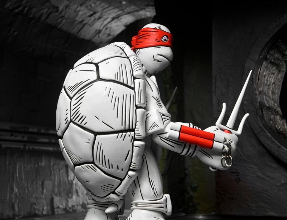 Teenage Mutant Ninja Turtles The First Sketch Turtles (Black & White) Action Figure Two-Pack Gallery Image 10