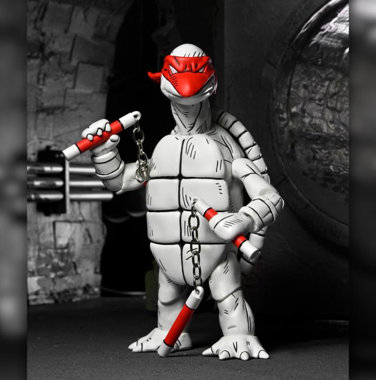 Teenage Mutant Ninja Turtles The First Sketch Turtles (Black & White) Action Figure Two-Pack Gallery Image 14