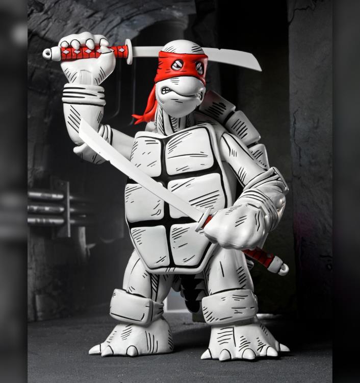 Teenage Mutant Ninja Turtles The First Sketch Turtles (Black & White) Action Figure Two-Pack Gallery Image 6