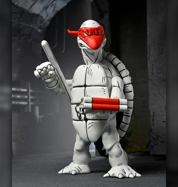 Teenage Mutant Ninja Turtles The First Sketch Turtles (Black & White) Action Figure Two-Pack Gallery Image 13