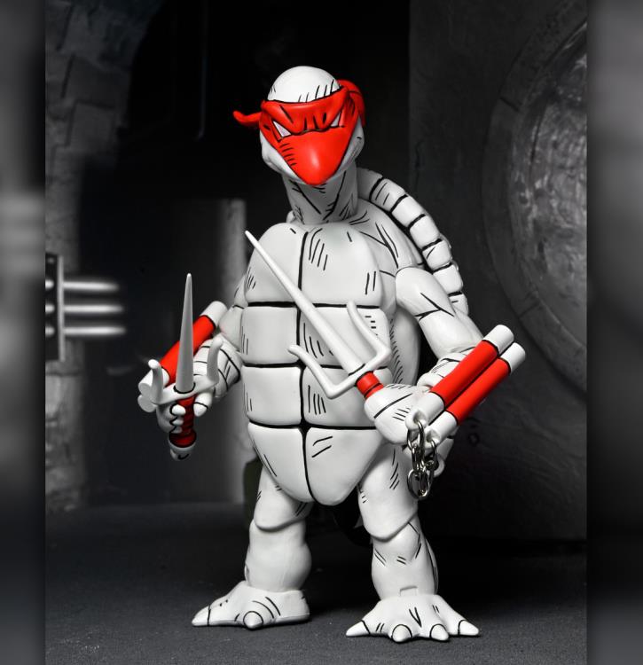 Teenage Mutant Ninja Turtles The First Sketch Turtles (Black & White) Action Figure Two-Pack Gallery Image 12