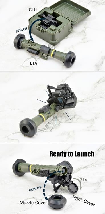 Little Armory LA103 FGM-148 Javelin Anti-Tank Missile 1/12 Scale Accessory Set Gallery Image 9