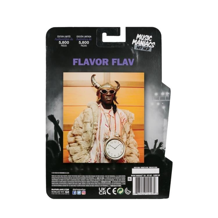 Flavor Flav Music Maniacs Hip Hop 6" Limited Edition Action Figure Gallery Image 18