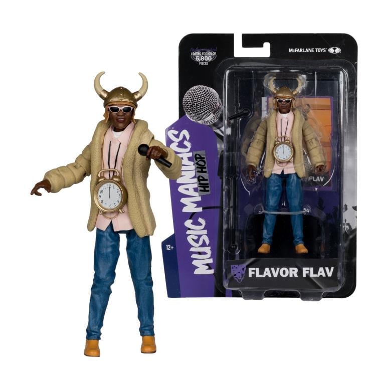 Flavor Flav Music Maniacs Hip Hop 6" Limited Edition Action Figure Gallery Image 16