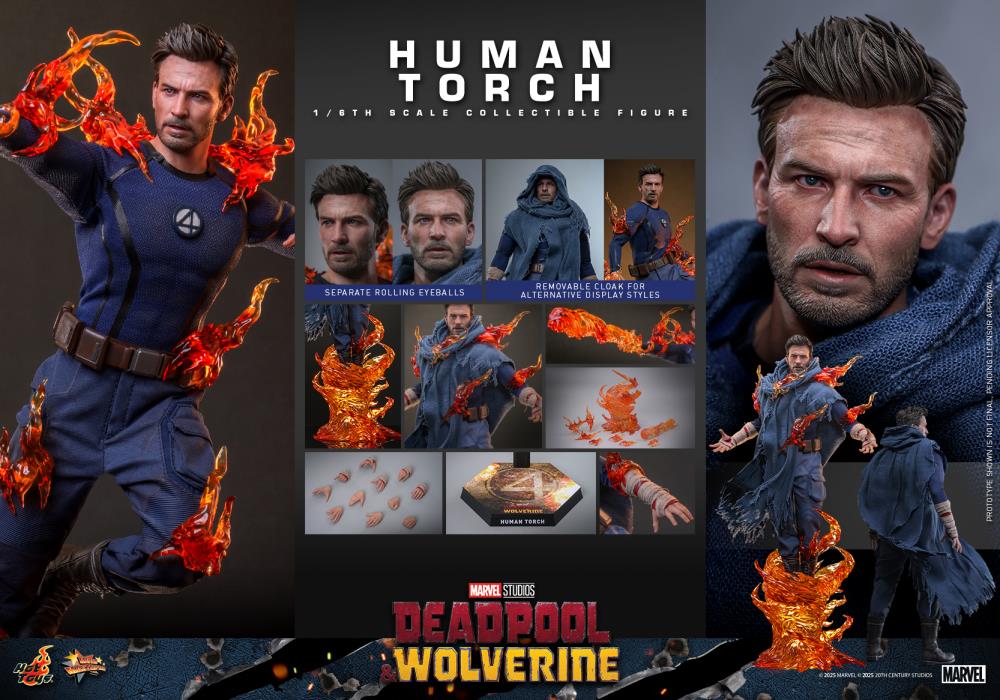 ヤマダタロウ Deadpool & Wolverine MMS789 Human Torch 1/6th Scale Collectible Figure