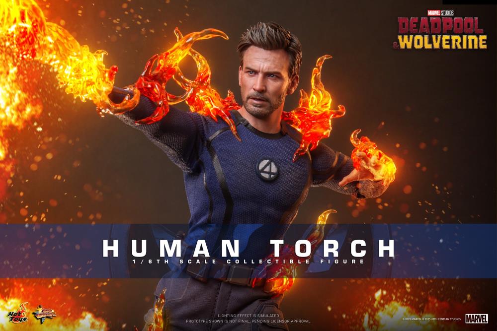 Deadpool & Wolverine MMS789 Human Torch 1/6th Scale Collectible Figure Gallery Image 3