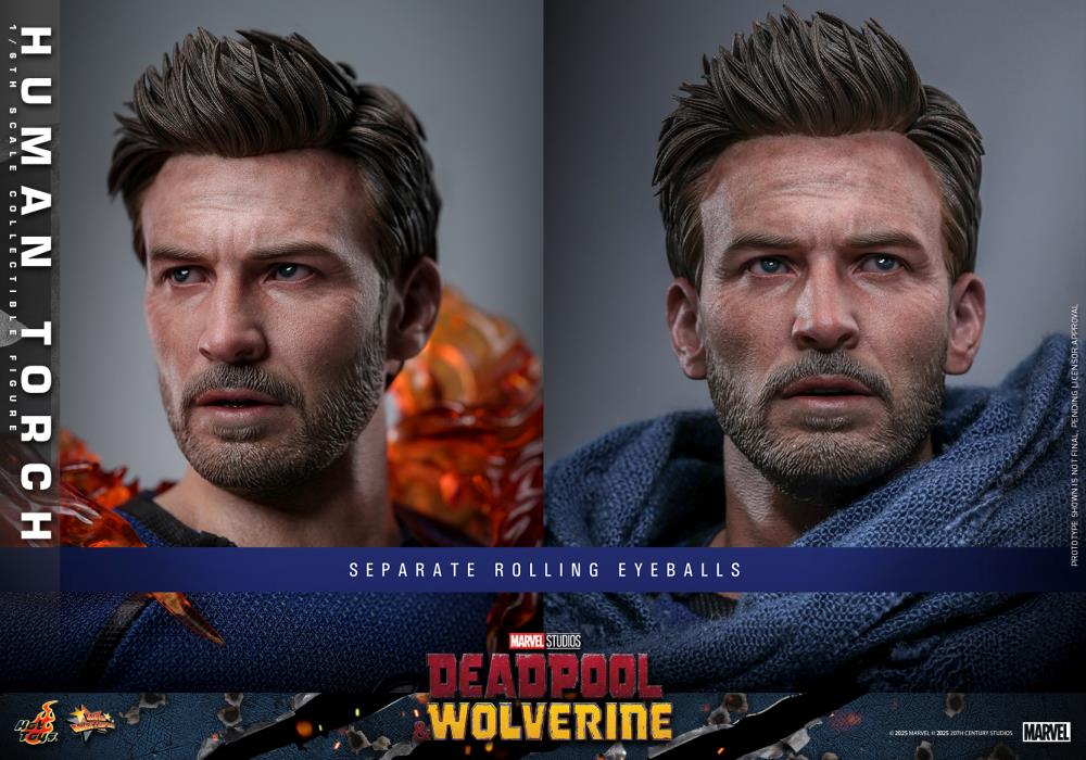 Deadpool & Wolverine MMS789 Human Torch 1/6th Scale Collectible Figure Gallery Image 17